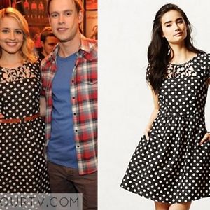 Maeve polka dot dress